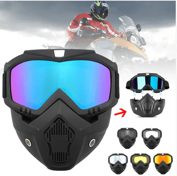 Motorcycle Mask for Protection Premium Glass Trendrove